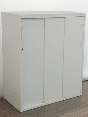 引戸書庫 コクヨ エディア 引き違いキャビネット 引き戸 スライド扉 収納庫 保管庫 スチール書庫 鍵付き 中古