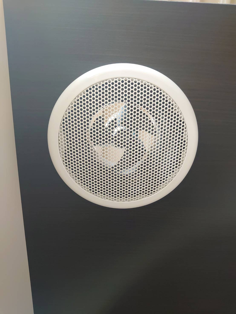 展示品 美品 WEB会議ブース 1人用ブース ライト付き ブラウン 静音 個室型 W960 D1245 H2325 - 画像 (10)