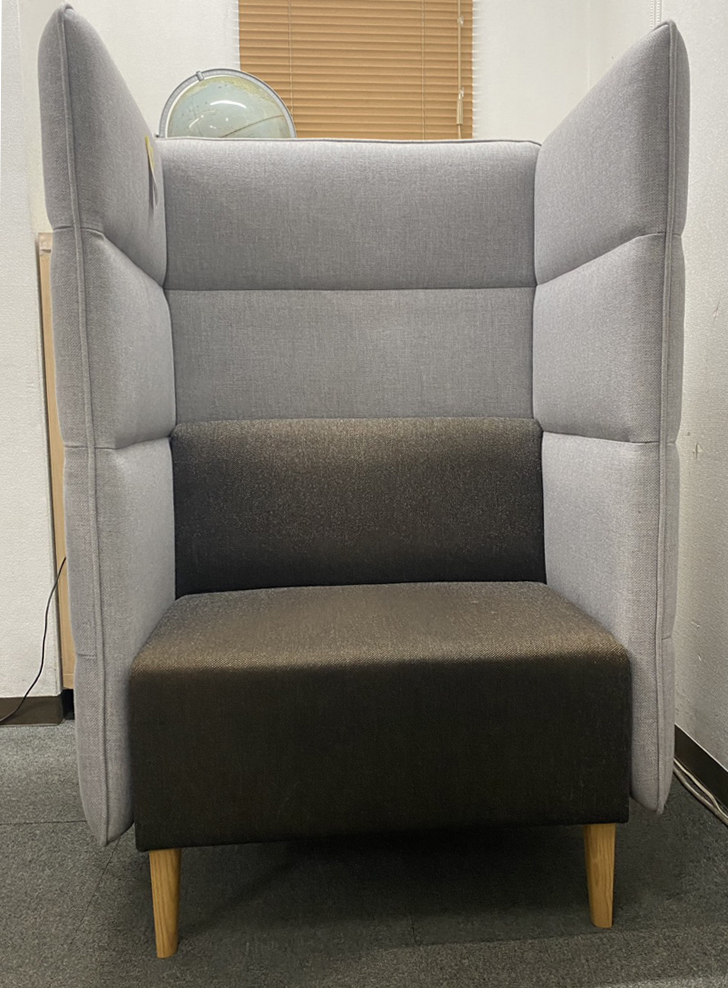 パーソナルソファ パーソナルチェア パーソナルブース W850 D750 H1300 個別ブース 中古 - 画像 (4)