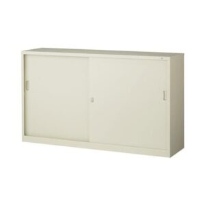 【法人様限定商品】 引戸書庫 新品 国産 W1515×D400×H880 鍵付き オフィス キャビネット 引き違い書庫