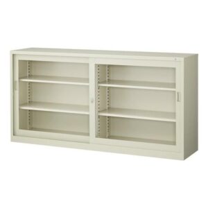 【法人様限定商品】 ガラス引戸書庫 新品 国産 W1760×D400×H880 鍵付き オフィス キャビネット