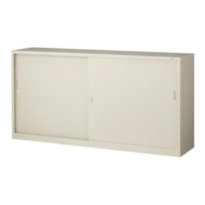 【法人様限定商品】 引戸書庫 新品 国産 W1760×D400×H880 鍵付き オフィス キャビネット 引き違い書庫
