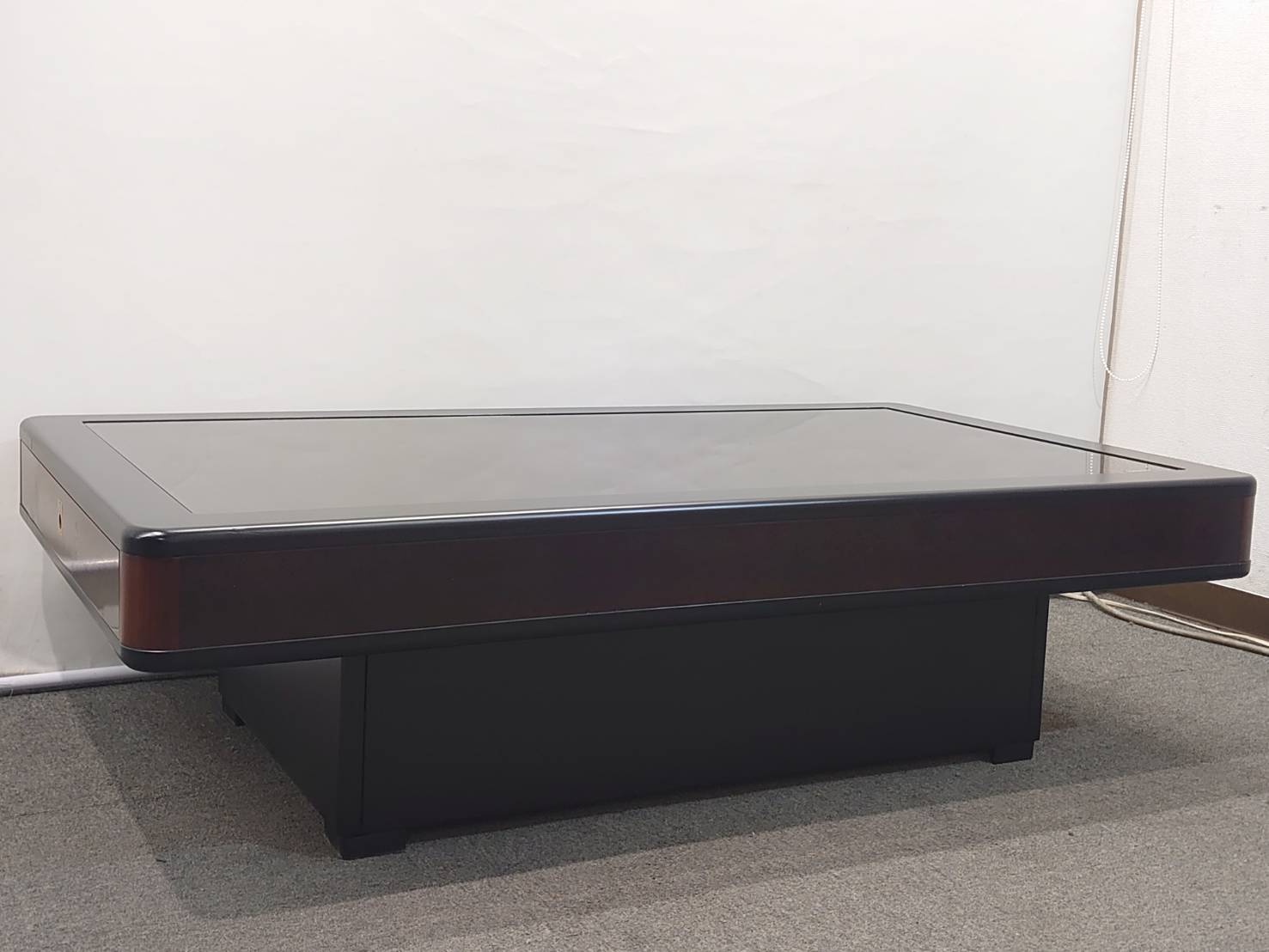 応接セット 4点セット マルニ製ソファ+カリモク製ローテーブル 革張り 天然木 リユース品 中古 - 画像 (14)