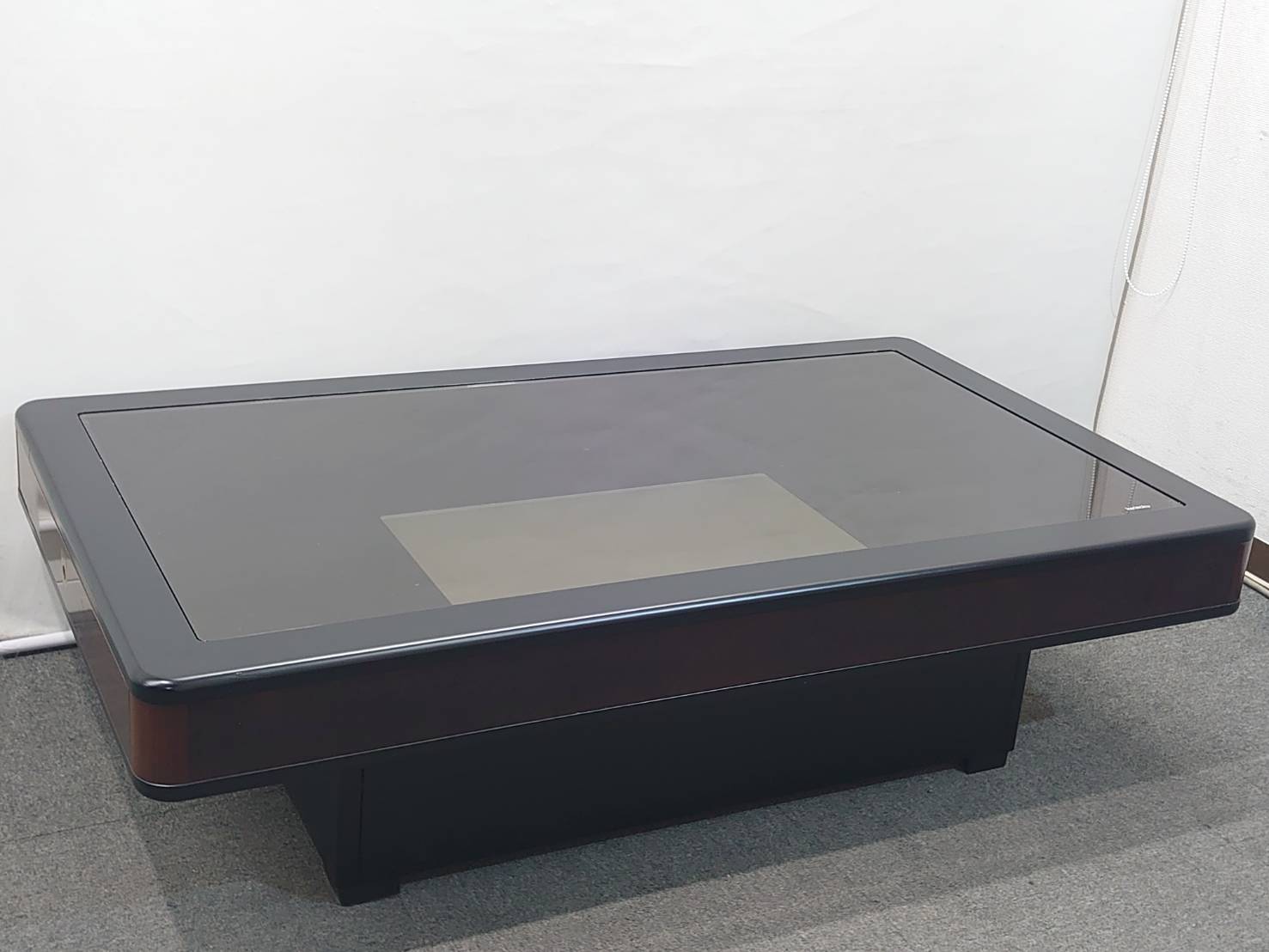 応接セット 4点セット マルニ製ソファ+カリモク製ローテーブル 革張り 天然木 リユース品 中古 - 画像 (15)