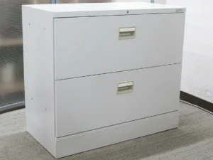 ラテラル書庫 ２段 キャビネット 収納庫 本棚 書棚 オフィス収納 オフィスキャビネット オカムラ 42 国産 中古