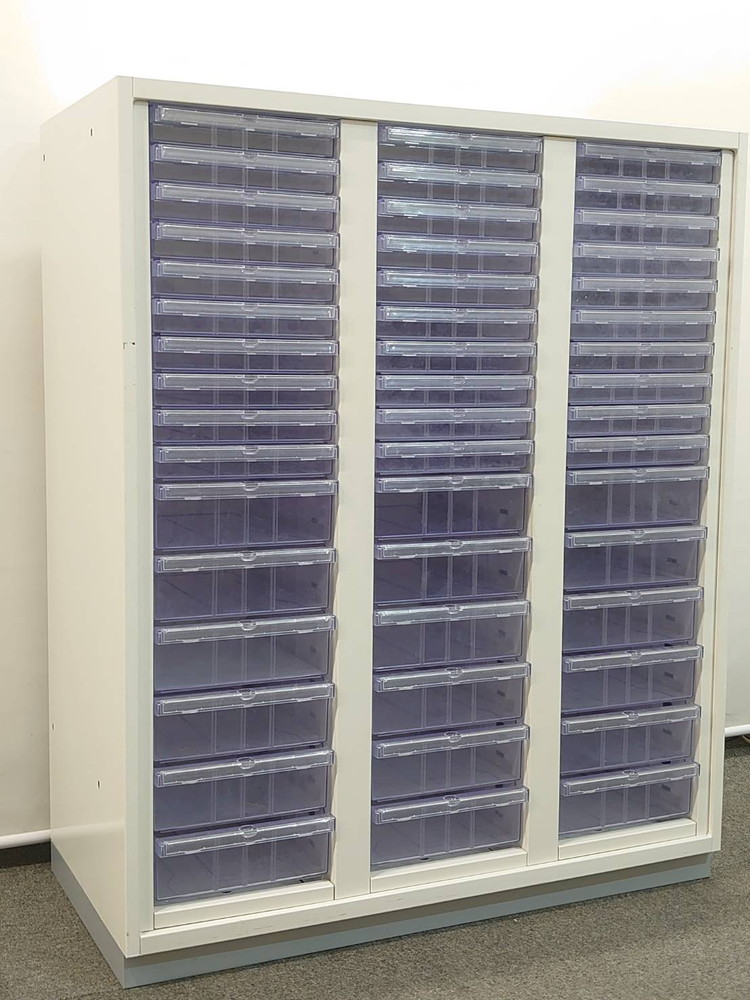 レターケース クリスタルキャビネット 3列16段 A4対応 コンビ型 プラス 中古 - 画像 (3)