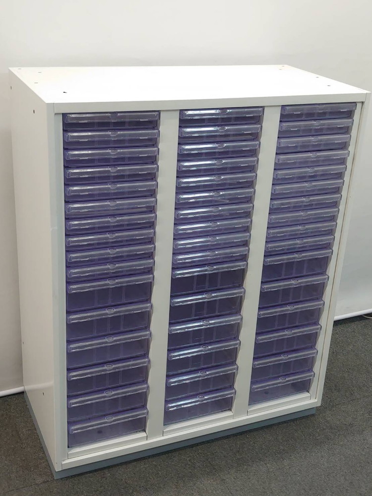 レターケース クリスタルキャビネット 3列16段 A4対応 コンビ型 プラス 中古 - 画像 (4)