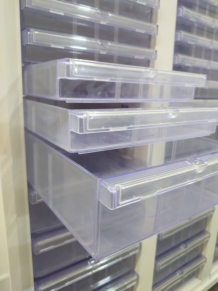 レターケース クリスタルキャビネット 3列16段 A4対応 コンビ型 プラス 中古 - 画像 (5)