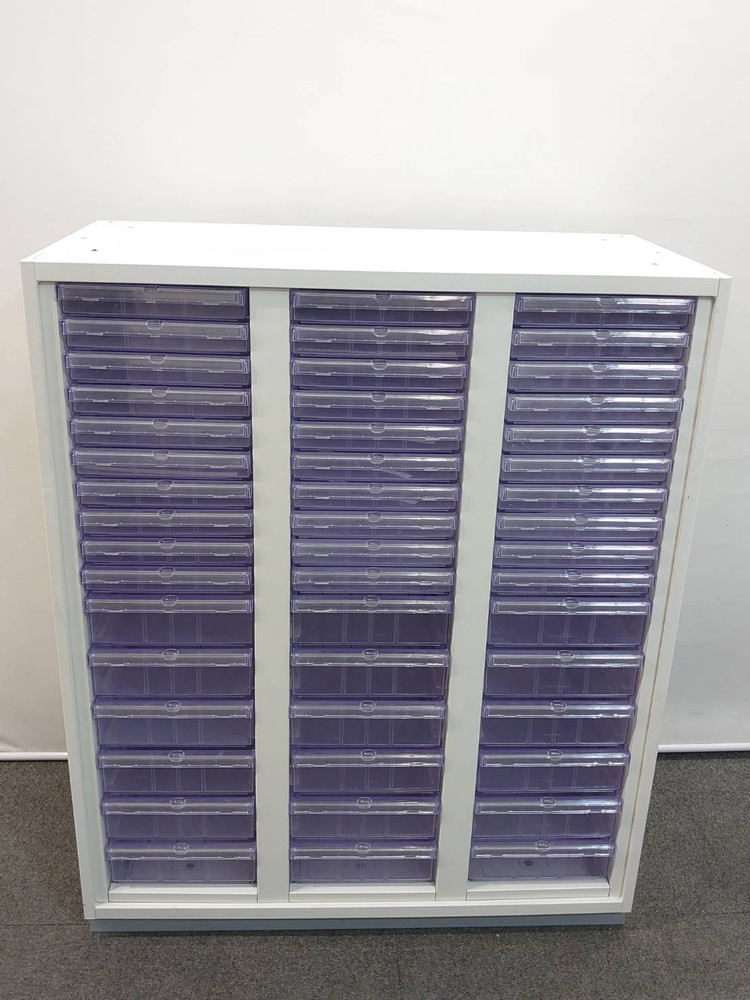 レターケース クリスタルキャビネット 3列16段 A4対応 コンビ型 プラス 中古 - 画像 (8)