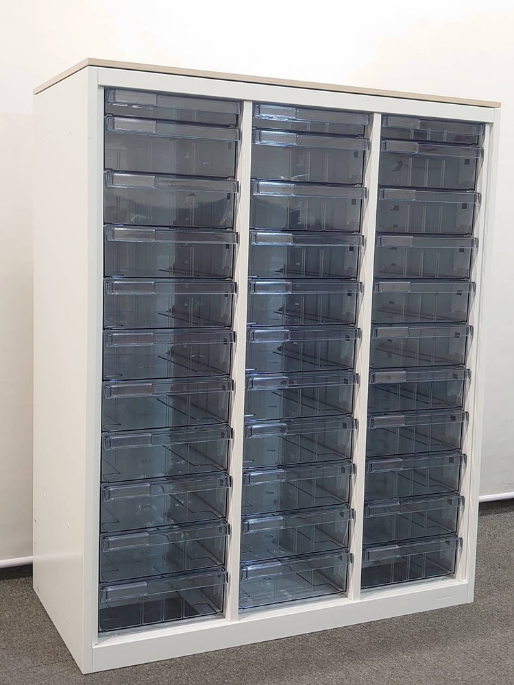 美品 レターケース 2024年製 3列11段 A4対応 オカムラ W900 D450 H1120 4B03AD ZA75 - 画像 (2)