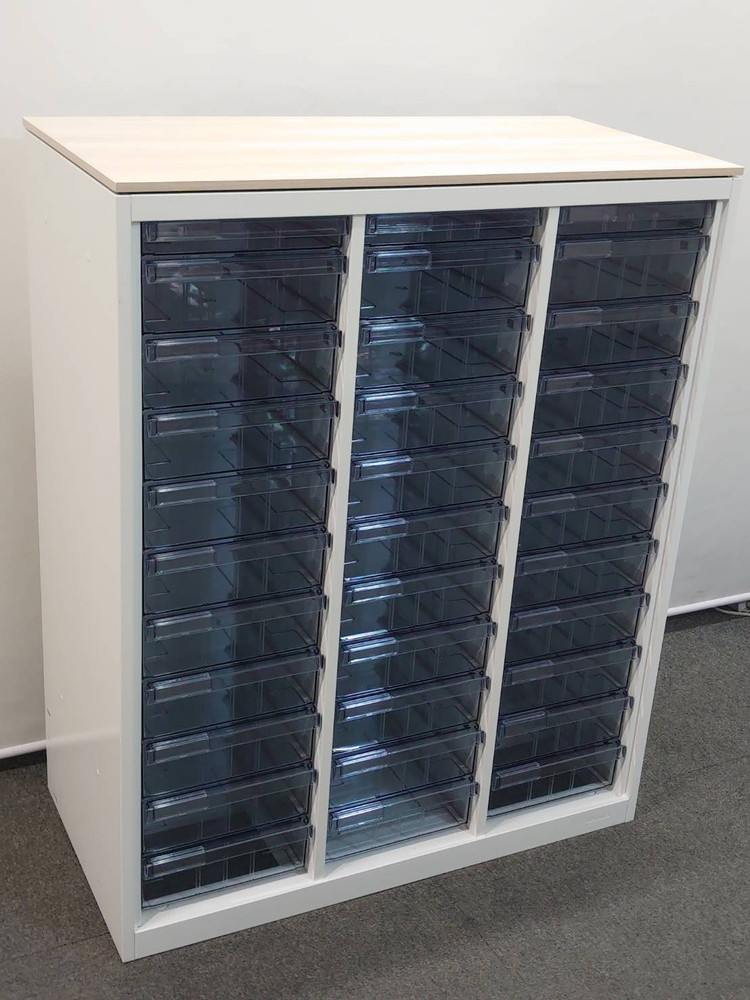 美品 レターケース 2024年製 3列11段 A4対応 オカムラ W900 D450 H1120 4B03AD ZA75 - 画像 (4)