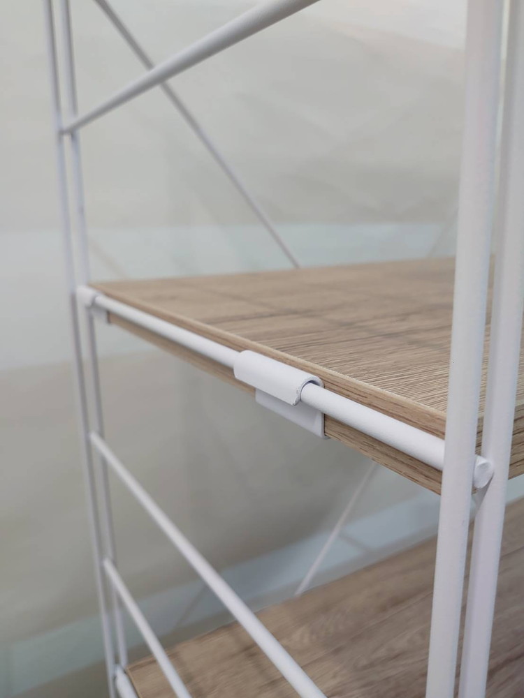 ウッドシェルフ 4段 シェルフ ラック 山善 収納ラック オープンシェルフ 軽量ラック 収納棚 中古 - 画像 (5)