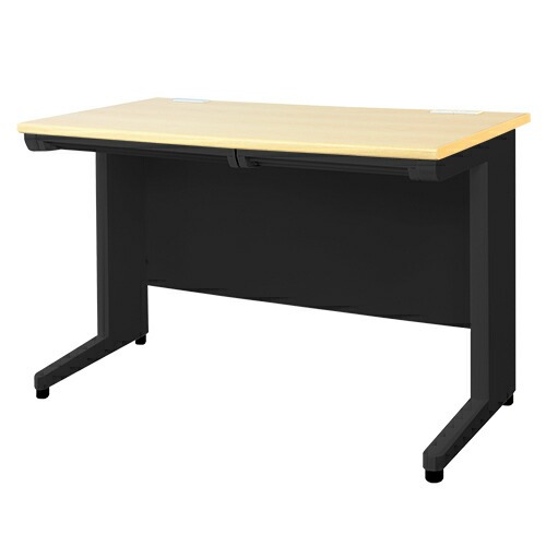 オフィスデスク 平机 幅1000×奥行700mm スチールデスク ブラック 引き出し付き - 画像 (14)