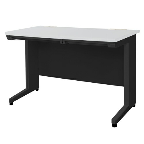 オフィスデスク 平机 幅1000×奥行700mm スチールデスク ブラック 引き出し付き - 画像 (16)