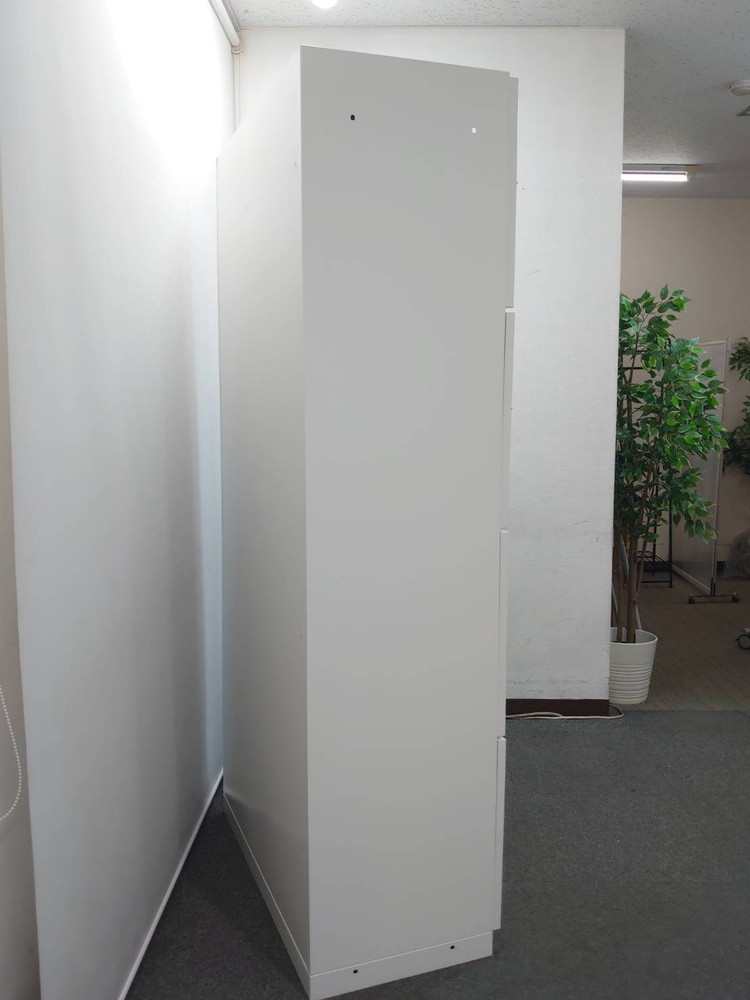 ロッカー 8人用 ダイヤル錠付き 投函口付 イトーキ シンライン W900 H1890 ホワイト 中古 - 画像 (7)