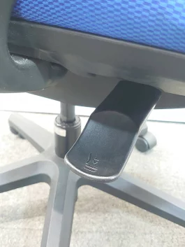 オフィスチェア エルビス ライオン事務器 LION ブルー キャスターチェア 61FG 中古 - 画像 (5)