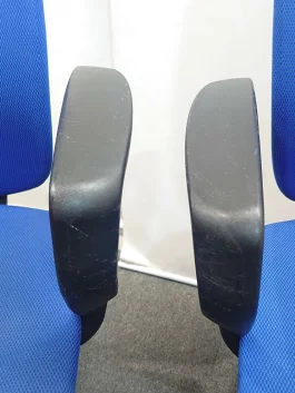 オフィスチェア エルビス ライオン事務器 LION ブルー キャスターチェア 61FG 中古 - 画像 (7)