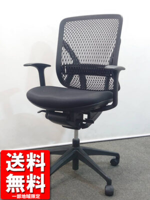 美品 オフィスチェア メッシュ ハイバック 肘付き イナバ イエラ Yera ブラック メッシュタイプ 中古