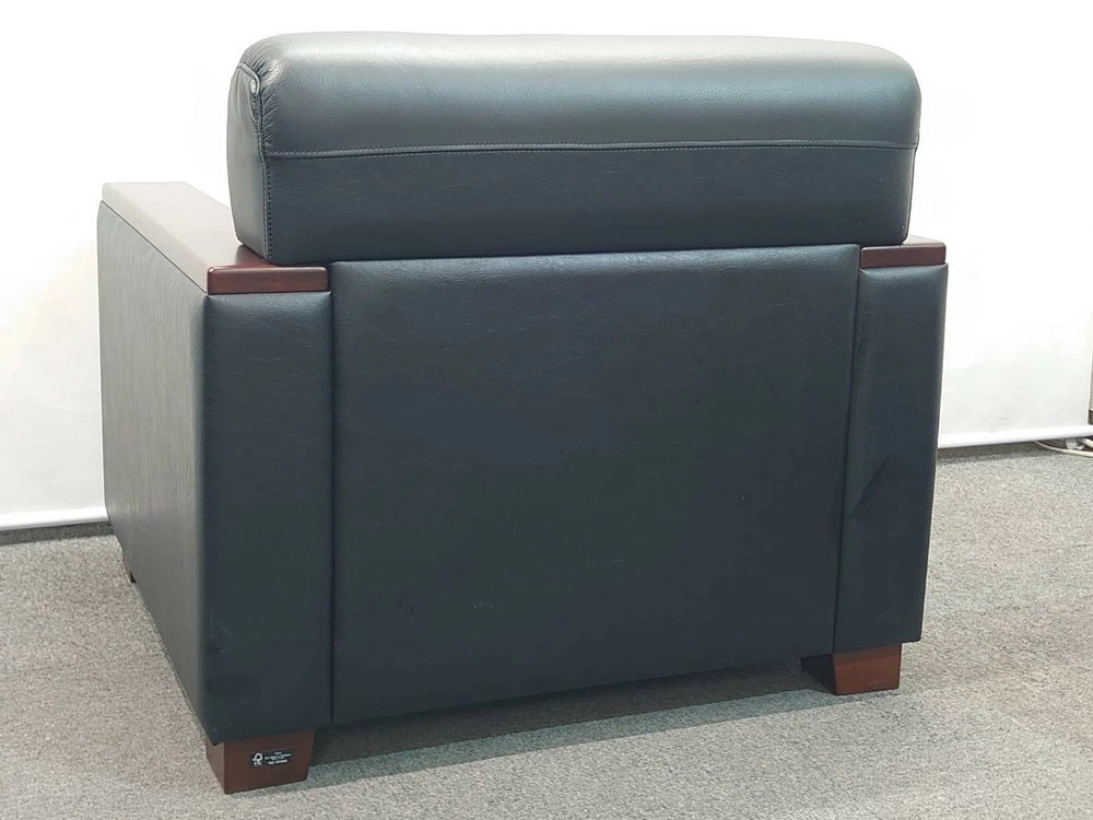 応接セット 合皮 7点セット オリバー 1人掛け4脚+テーブル+サイドテーブル 中古 - 画像 (7)