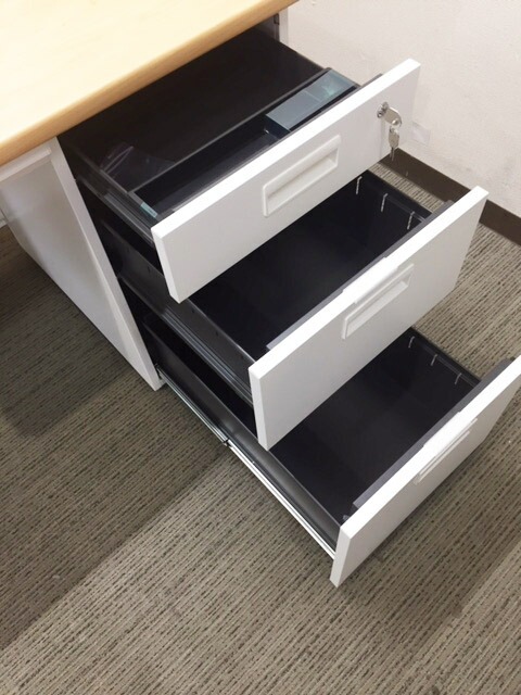 片袖机 オフィスデスク W1200 中古 - 画像 (3)