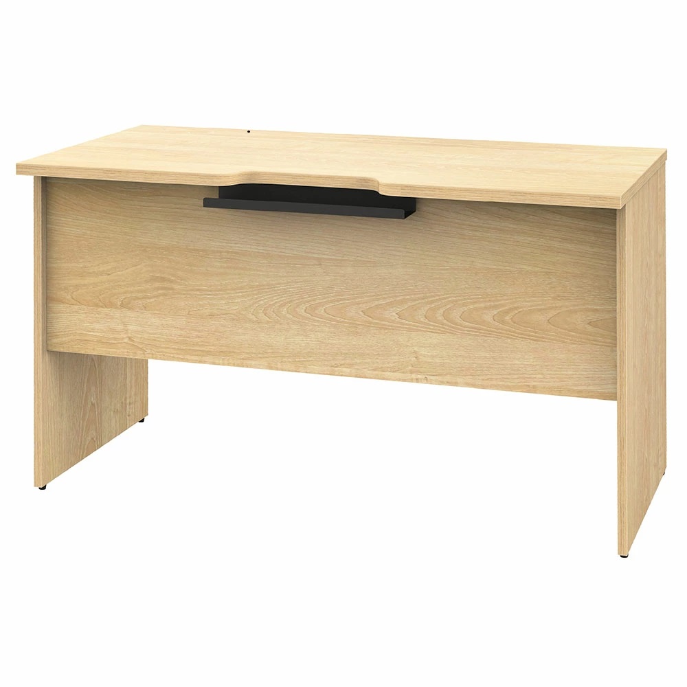 プランシリーズ 木製デスク W1400 D600 ナチュラル×ナチュラル脚 RFPD-1460NA-NL 新品 - 画像 (2)