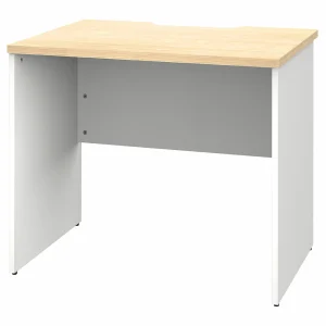 プランシリーズ 木製デスク W800 D600 ナチュラル×ホワイト脚 RFPD-0860NA-WL 新品 デスク