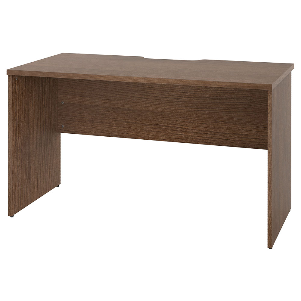 プランシリーズ 木製デスク W1200 D600 ウォルナット×ウォルナット脚 RFPD-1260DM-DL 新品 デスク