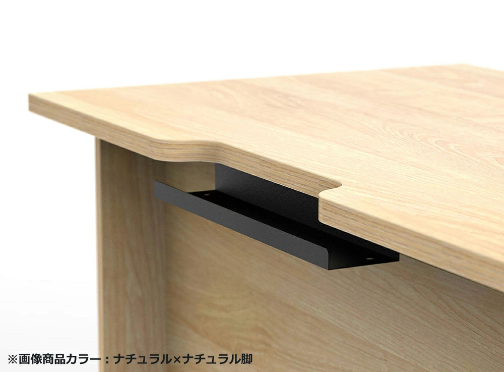 プランシリーズ 木製デスク W1200 D600 ナチュラル×ホワイト脚 RFPD-1260NA-WL 新品 デスクopdskrfpd-1260wh-wl-rf - 画像 (3)