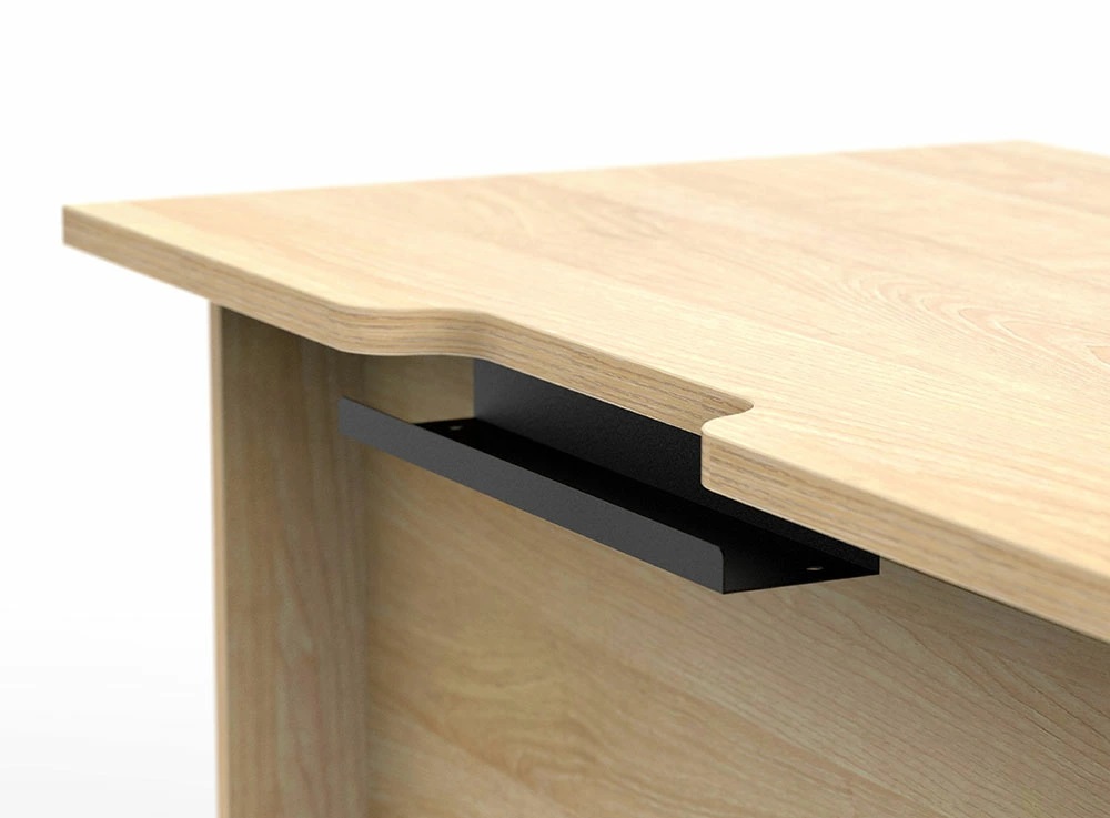 プランシリーズ 木製デスク W1400 D600 ナチュラル×ナチュラル脚 RFPD-1460NA-NL 新品 - 画像 (3)