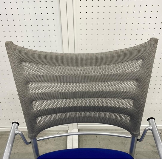 会議チェア ネスティング 平行スタック イトーキ プリエ2 4脚セット 中古 - 画像 (6)