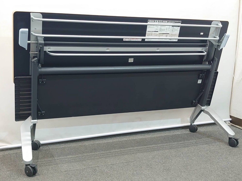 会議テーブル 折りたたみ キャスター付き 幕板付き コクヨ KTP-625 W1500 4台セット 中古 - 画像 (7)