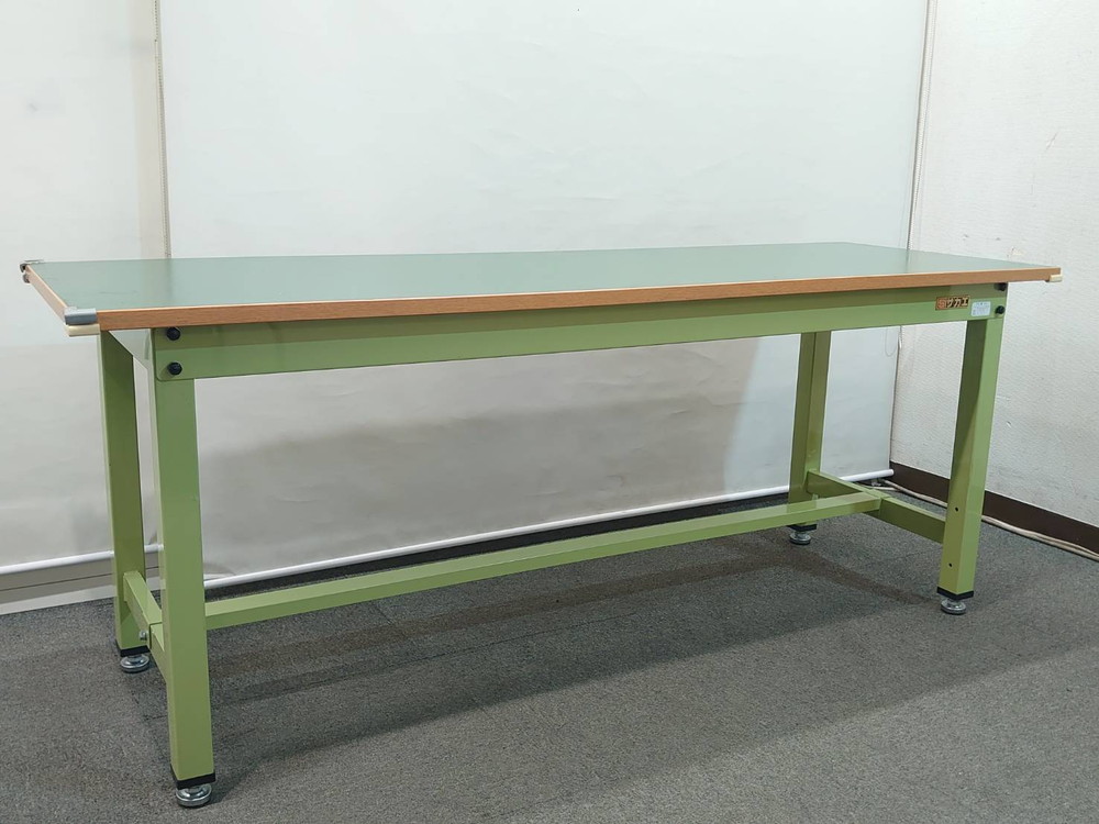 作業台 サカエ 作業テーブル 工具台 固定脚 KTタイプ W1800 D600 H720 中古 - 画像 (2)