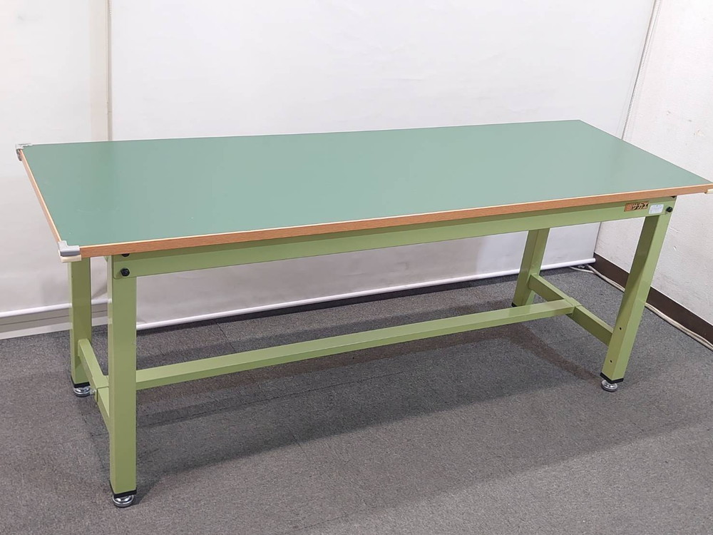 作業台 サカエ 作業テーブル 工具台 固定脚 KTタイプ W1800 D600 H720 中古 - 画像 (4)