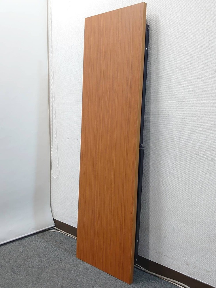 会議テーブル 折りたたみ 木目調 棚付き W1500 D450 H700 中古 - 画像 (8)