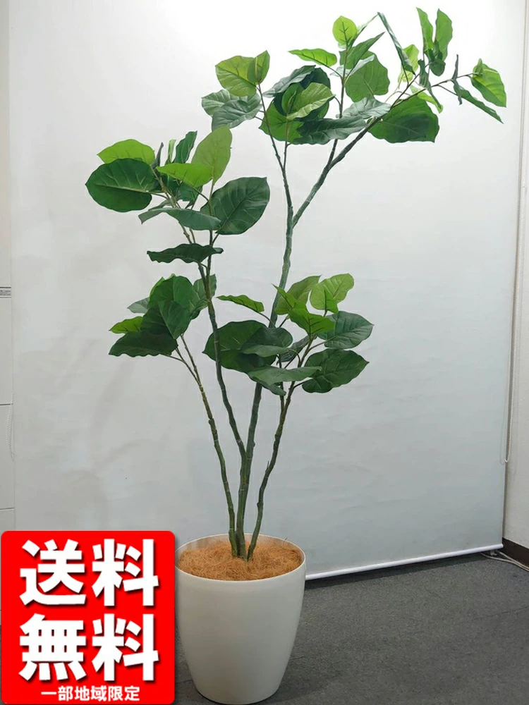 送料無料 ウンベラータ風 フェイクグリーン オフィスグリーン H1900 観葉植物 インテリア グリーン 人工観葉植物