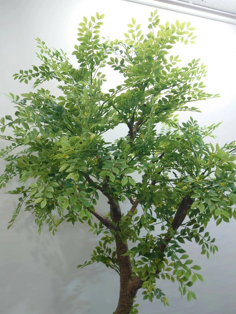 送料無料 ガジュマル風 フェイクツリー グリーン オフィスグリーン H2000 観葉植物 インテリアグリーン 家具 人工観葉植物 - 画像 (3)