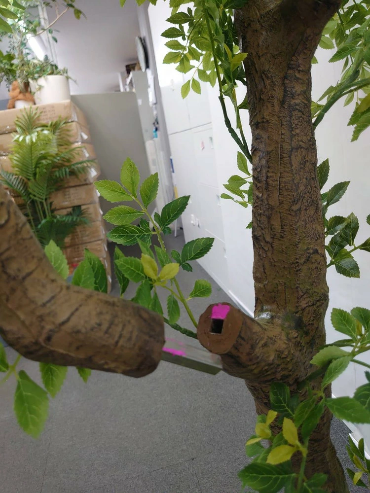 送料無料 ガジュマル風 フェイクツリー グリーン オフィスグリーン H2000 観葉植物 インテリアグリーン 家具 人工観葉植物 - 画像 (6)