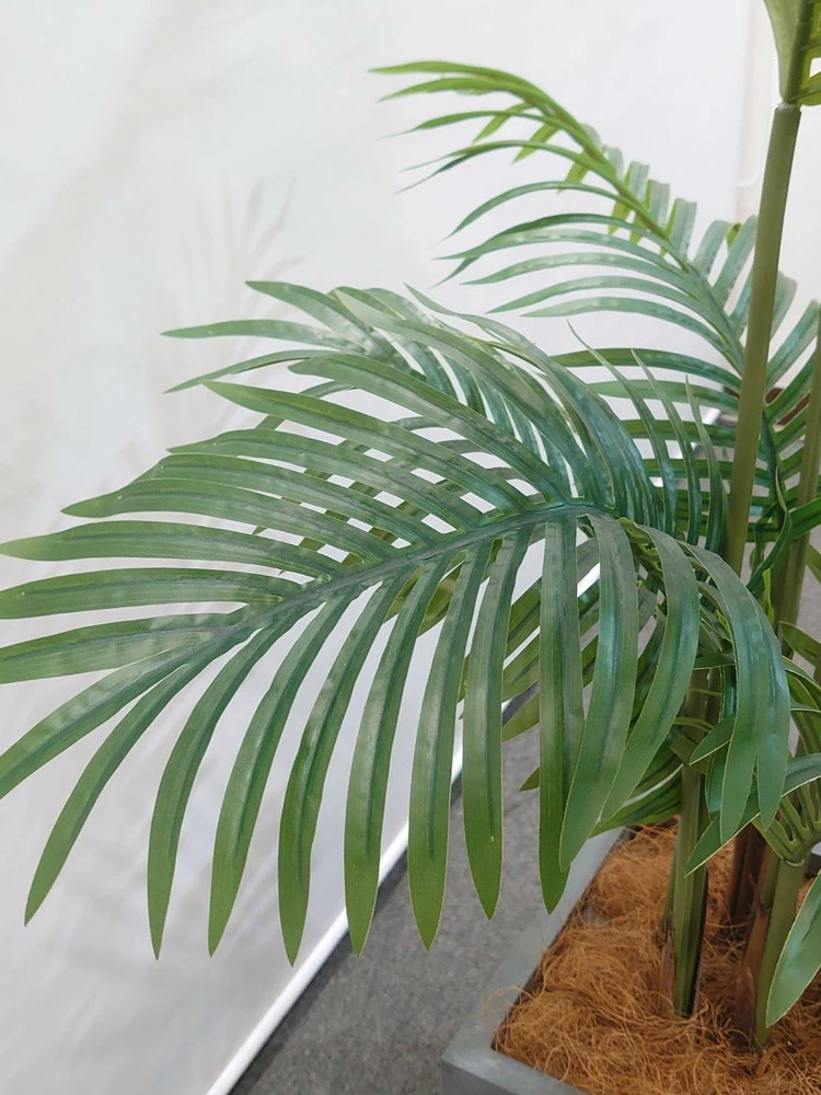 送料無料 アレカヤシ風 フェイクグリーン オフィスグリーン 観葉植物 インテリアグリーン H1300 ヤシ系 鉢付き 家具 部屋 人工観葉植物 - 画像 (4)