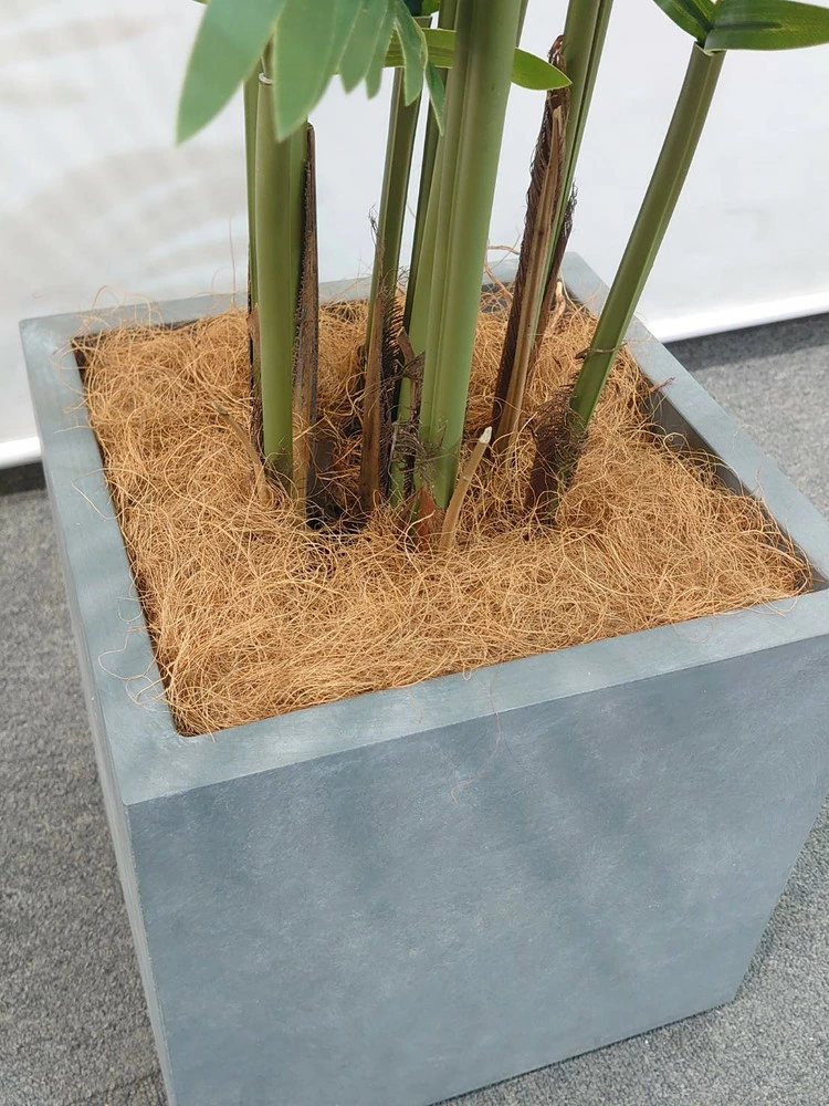 送料無料 アレカヤシ風 フェイクグリーン オフィスグリーン 観葉植物 インテリアグリーン H1300 ヤシ系 鉢付き 家具 部屋 人工観葉植物 - 画像 (5)