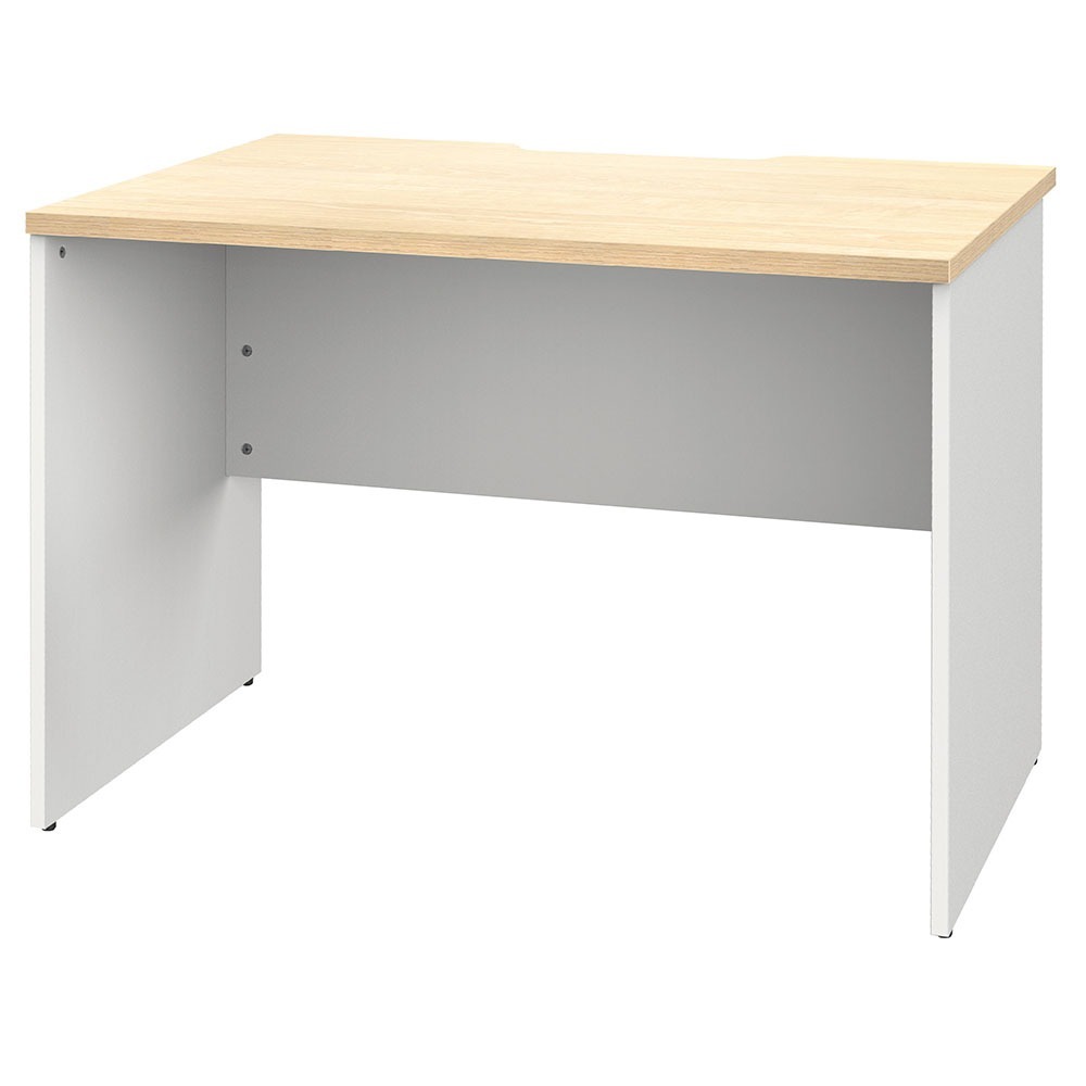 プランシリーズ 木製デスク W1000 D700 ナチュラル×ホワイト脚 RFPD-1070NA-WL 新品