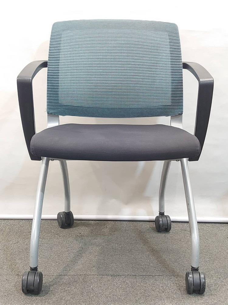 会議セット 4人用 W1500×D750 テーブル ネスティングチェア ファシス - 画像 (8)