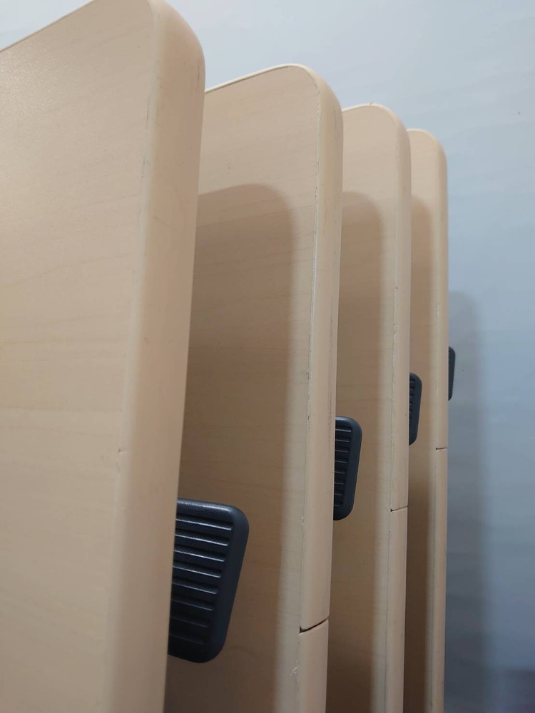 会議テーブル 折り畳み 幕板棚付 プラス リネロ W1800 4台セット 中古 - 画像 (11)