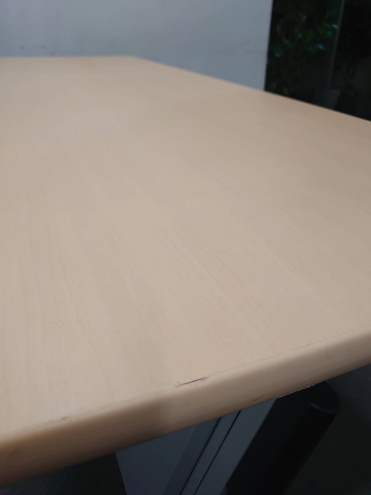 会議テーブル 折り畳み 幕板棚付 プラス リネロ W1800 4台セット 中古 - 画像 (12)