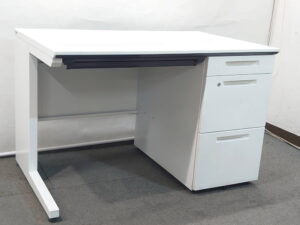 在庫19台 片袖机 W1100 D700 H720 片袖デスク オフィスデスク カギ付き コクヨ iS 中古