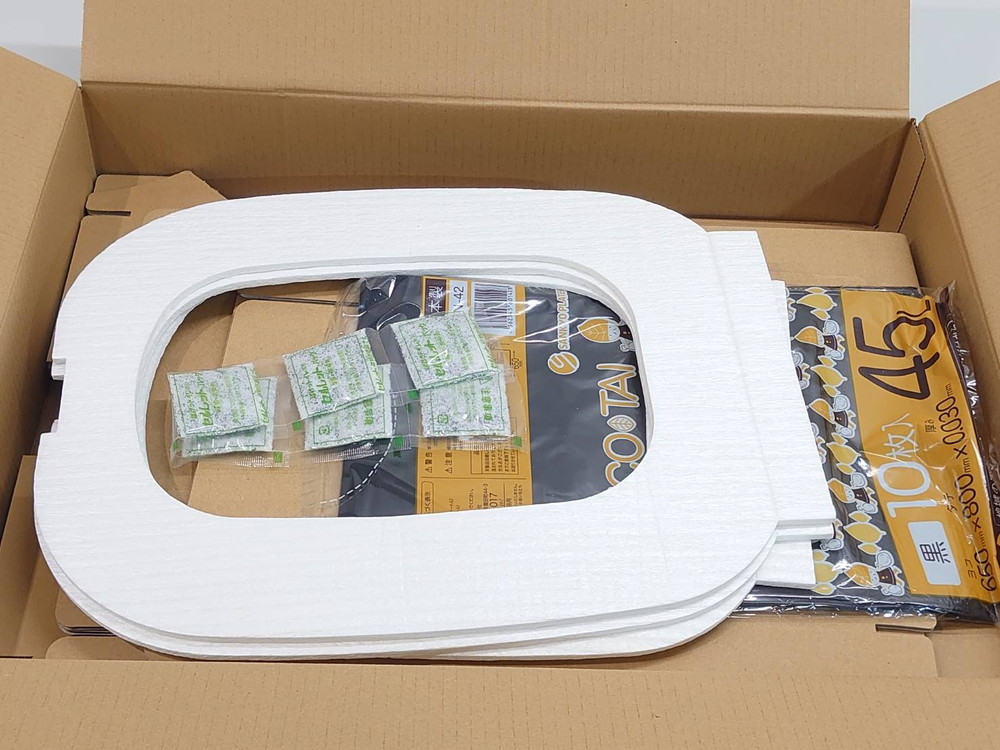 簡易トイレ 災害用トイレ 組立式 ポータブル 非常用 防災用 断水時 トイレ袋 - 画像 (3)