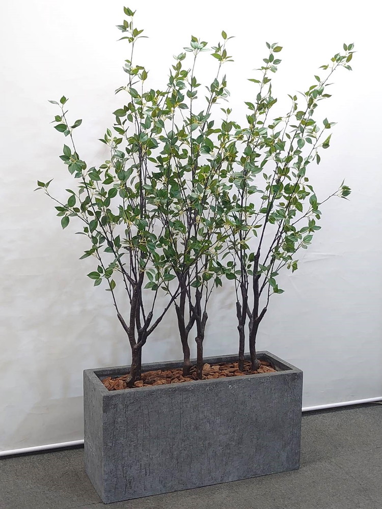 東京地区送料無料 フェイクグリーン H1710 / 約1.7m 鉢付き 人工観葉植物 ソヨゴ系 プランター付き - 画像 (8)