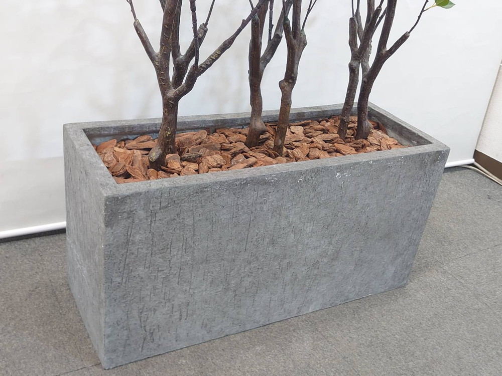 東京地区送料無料 フェイクグリーン H1710 / 約1.7m 鉢付き 人工観葉植物 ソヨゴ系 プランター付き - 画像 (4)