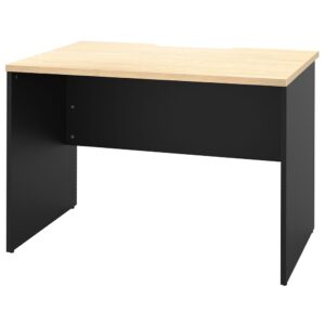 プランシリーズ 木製デスク W1000 D700 ナチュラル×ブラック脚 RFPD-1070NA-BL 新品