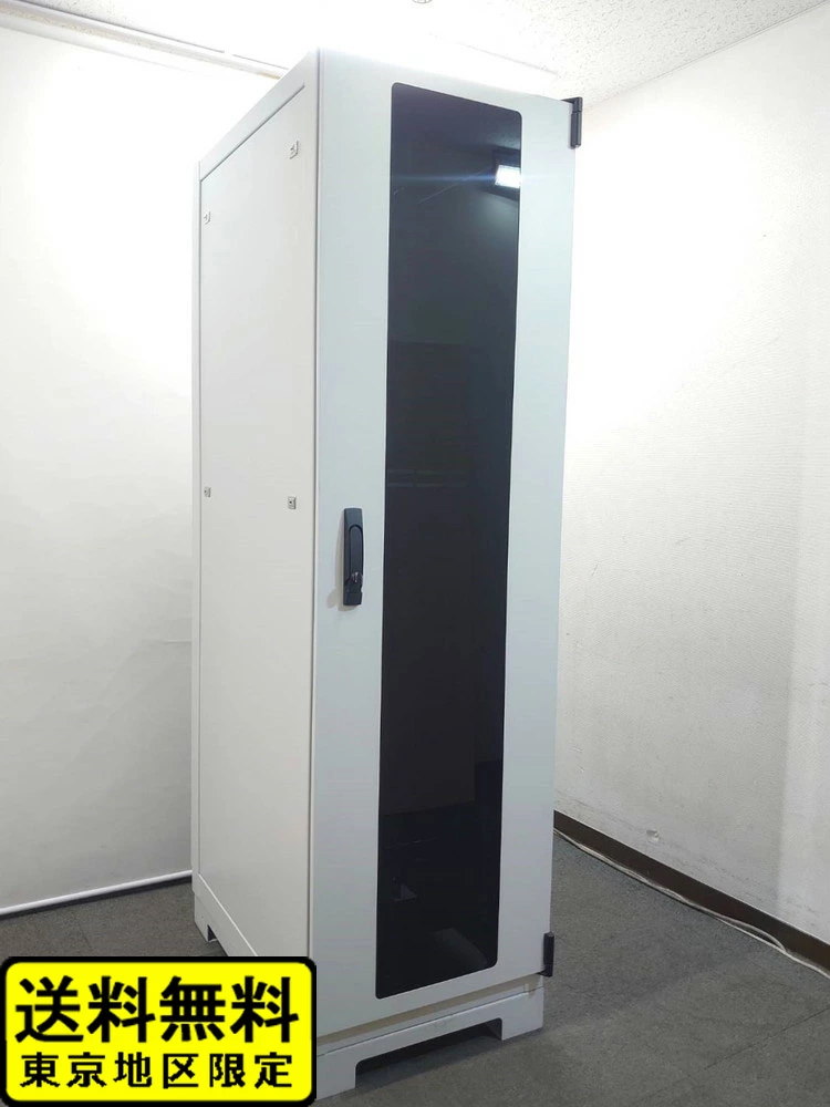 サーバーラック 19インチEIA規格 河村電器産業 ITN42-9020 W600×D900×H2100 ホワイトグレー 中古