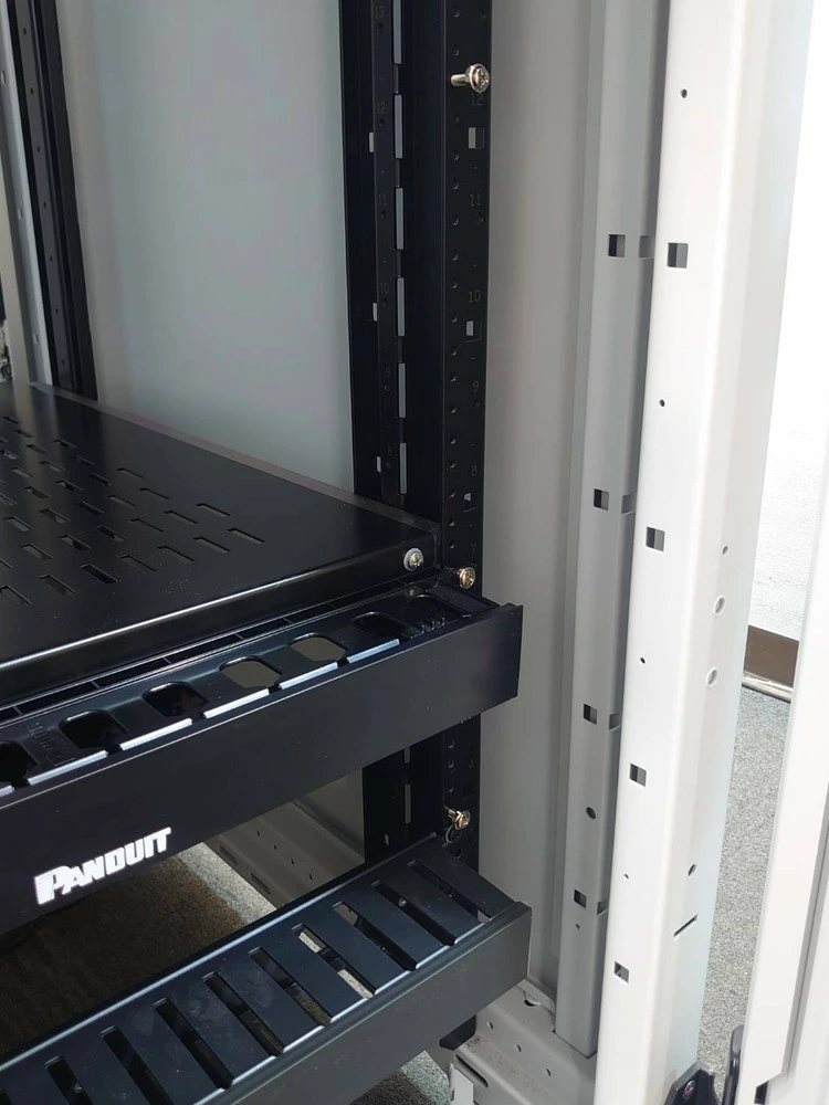 サーバーラック 19インチEIA規格 河村電器産業 ITN42-9020 W600×D900×H2100 ホワイトグレー 中古 - 画像 (7)